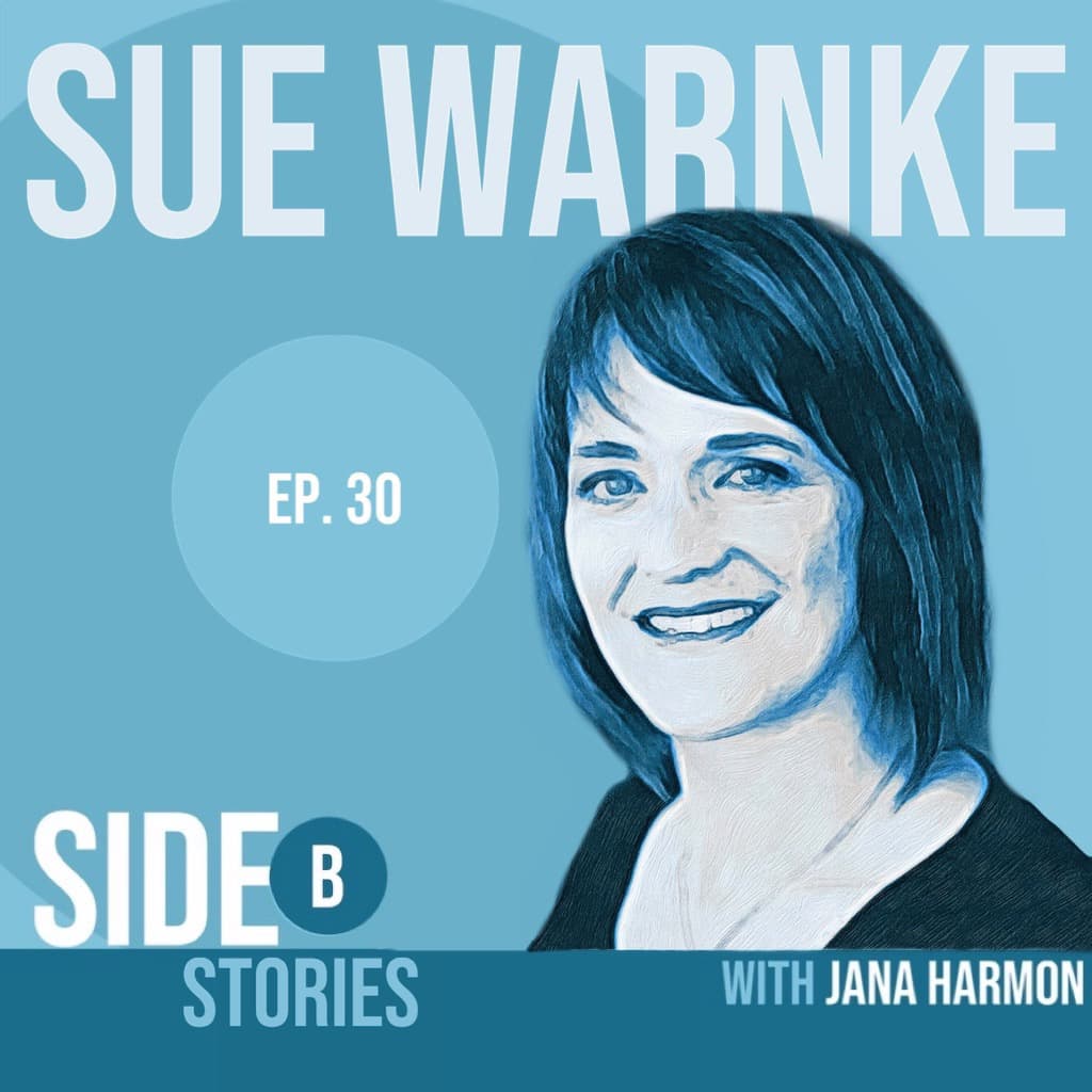 Poster image of Side B Stories testimony featuring Sue Warnke's story